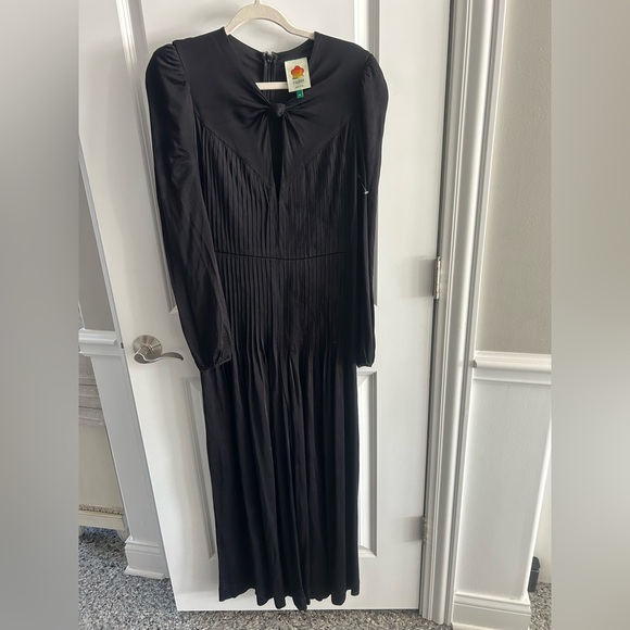 Farm Rio Black Long Sleeve Knot Jumpsuit - Picture 5 of 7